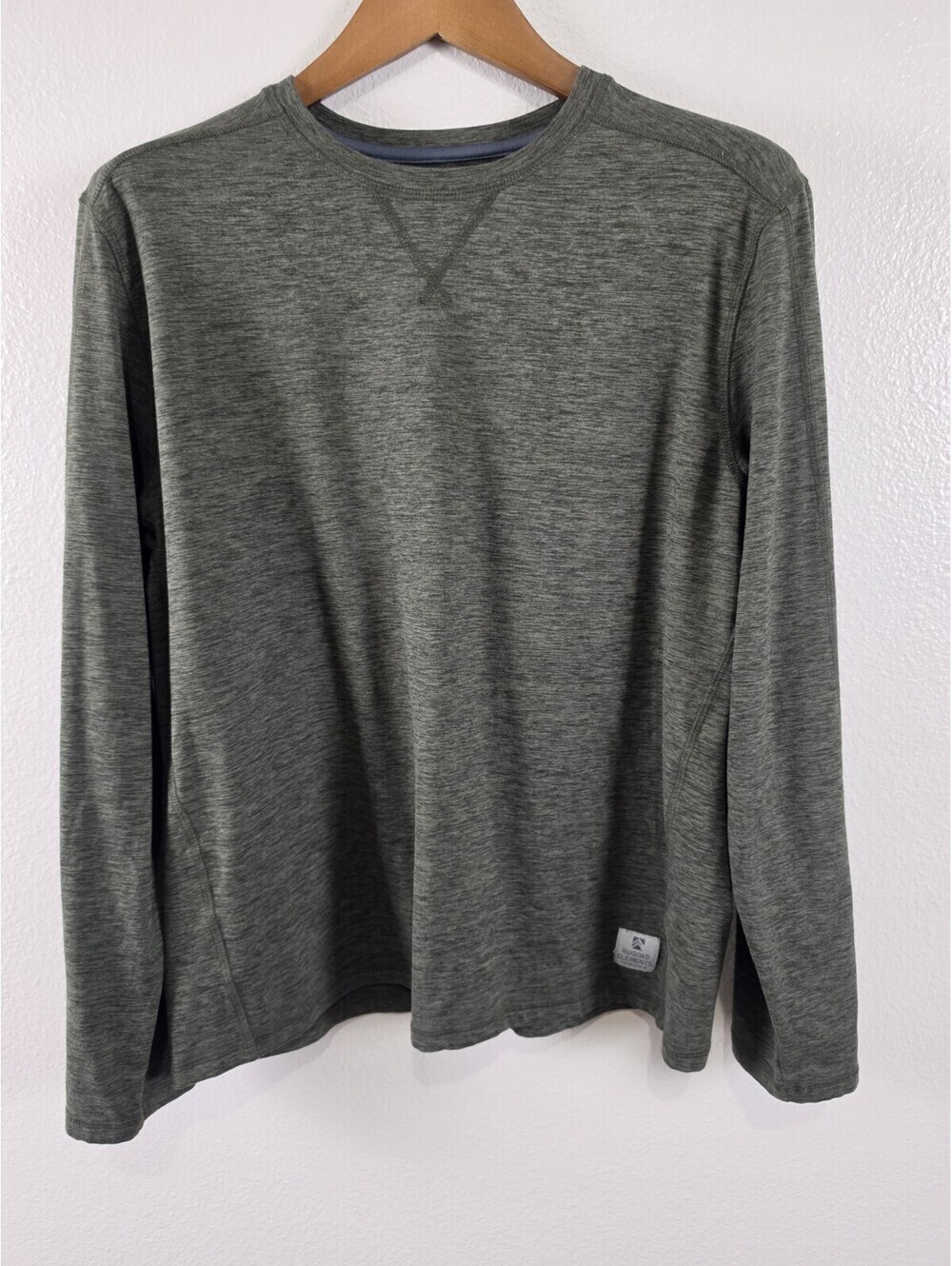 Mens Rugged Elements Large Grey Long Sleeve Utility Shirt New Without Tags